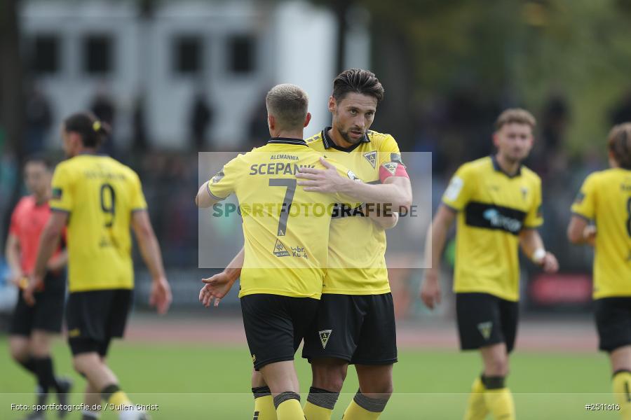 Sachs-Stadion, Schweinfurt, 27.09.2025, sport, action, Fussball, DFB, 8. Spieltag, 3. Liga, TSV, FCS, TSV Alemannia Aachen, 1. FC Schweinfurt 1905 - Bild-ID: 2511616