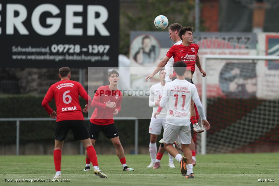 Sportgelände, Schwebenried, 27.09.2025, sport, action, Fussball, BFV, 13. Spieltag, Landesliga Nordwest, SV Vatan Spor Aschaffenburg, DJK Schwebenried/Schwemmelsbach - Bild-ID: 2511643