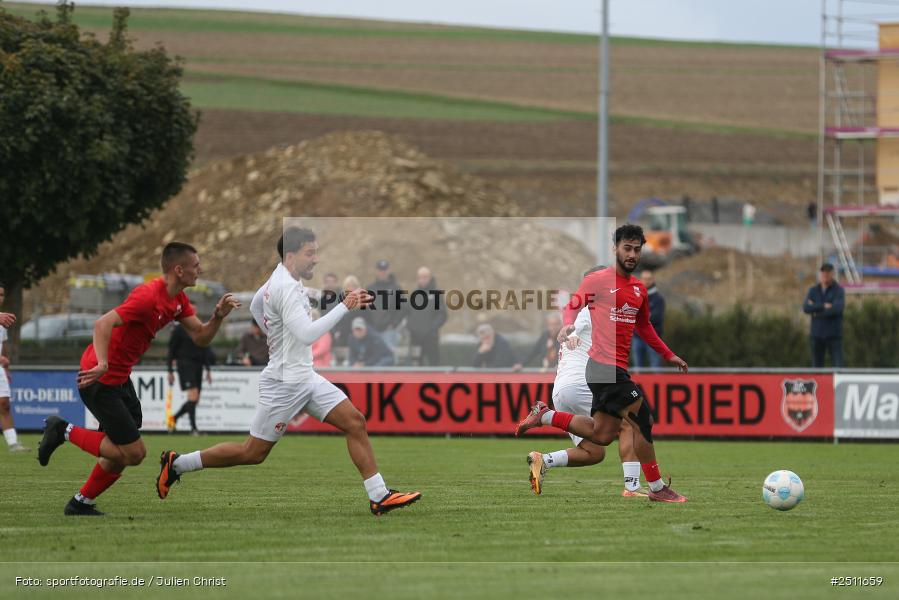 sport, action, Sportgelände, Schwebenried, SV Vatan Spor Aschaffenburg, Landesliga Nordwest, Fussball, DJK Schwebenried/Schwemmelsbach, BFV, 27.09.2025, 13. Spieltag - Bild-ID: 2511659