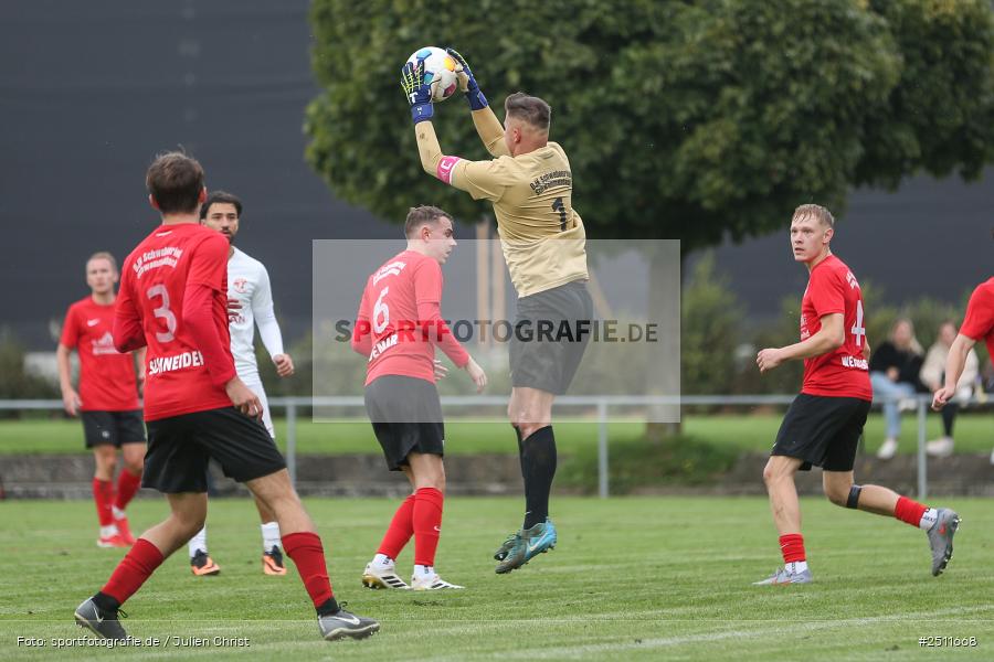 sport, action, Sportgelände, Schwebenried, SV Vatan Spor Aschaffenburg, Landesliga Nordwest, Fussball, DJK Schwebenried/Schwemmelsbach, BFV, 27.09.2025, 13. Spieltag - Bild-ID: 2511668