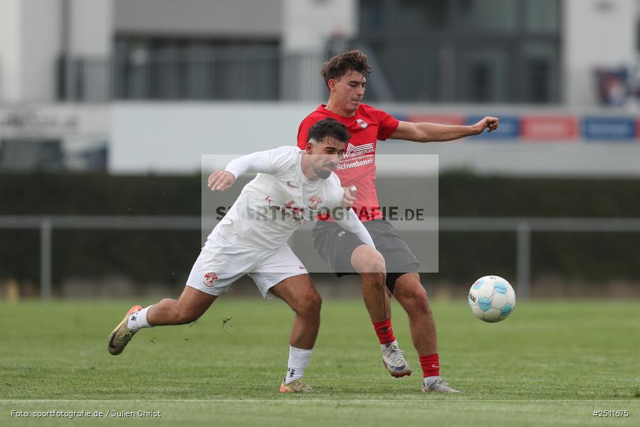sport, action, Sportgelände, Schwebenried, SV Vatan Spor Aschaffenburg, Landesliga Nordwest, Fussball, DJK Schwebenried/Schwemmelsbach, BFV, 27.09.2025, 13. Spieltag - Bild-ID: 2511675