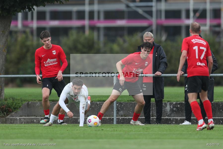 sport, action, Sportgelände, Schwebenried, SV Vatan Spor Aschaffenburg, Landesliga Nordwest, Fussball, DJK Schwebenried/Schwemmelsbach, BFV, 27.09.2025, 13. Spieltag - Bild-ID: 2511779