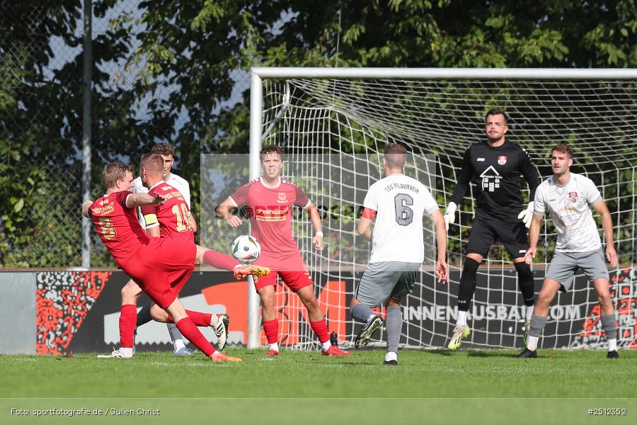 Sportgelände, Pflaumheim, 28.09.2025, sport, action, Fussball, BFV, 11. Spieltag, Bezirksliga Unterfranken West, SPG, TSV, SpVgg Hösbach-Bahnhof, TSV Pflaumheim - Bild-ID: 2512352