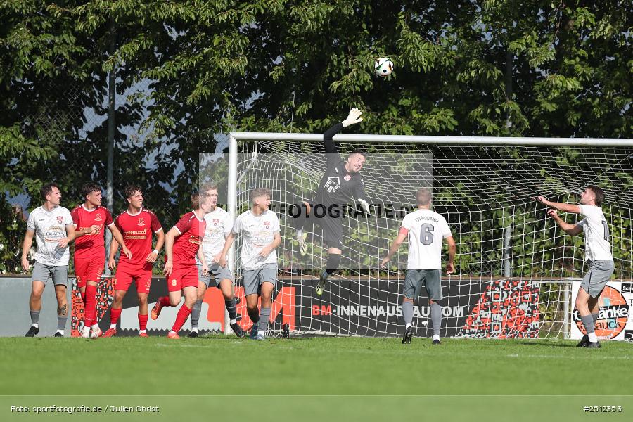 Sportgelände, Pflaumheim, 28.09.2025, sport, action, Fussball, BFV, 11. Spieltag, Bezirksliga Unterfranken West, SPG, TSV, SpVgg Hösbach-Bahnhof, TSV Pflaumheim - Bild-ID: 2512353