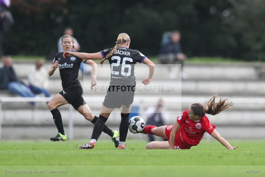 sport, action, SGS Essen, SGS, SANA Sportpark, Offenbach, OFC, Kickers Offenbach, Fussball, Frauen, DFB Pokal, DFB, 28.09.2025, 1. Runde - Bild-ID: 2512677