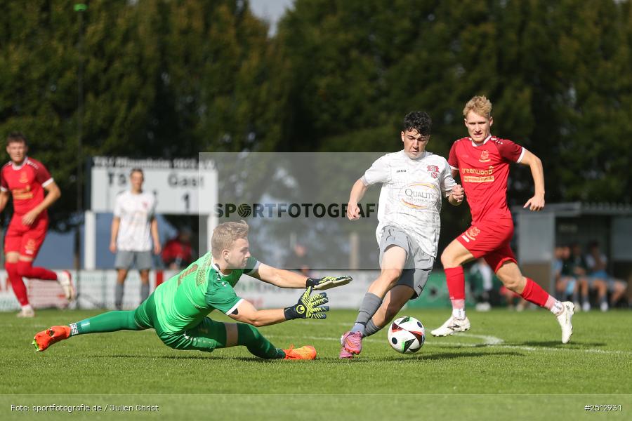 sport, action, TSV Pflaumheim, TSV, Sportgelände, SpVgg Hösbach-Bahnhof, SPG, Pflaumheim, Fussball, Bezirksliga Unterfranken West, BFV, 28.09.2025, 11. Spieltag - Bild-ID: 2512931