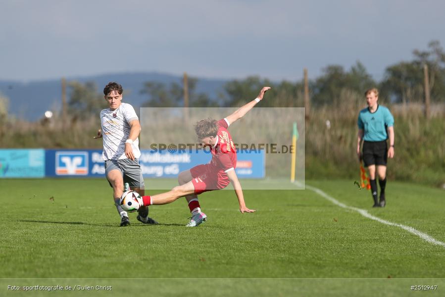 sport, action, TSV Pflaumheim, TSV, Sportgelände, SpVgg Hösbach-Bahnhof, SPG, Pflaumheim, Fussball, Bezirksliga Unterfranken West, BFV, 28.09.2025, 11. Spieltag - Bild-ID: 2512947