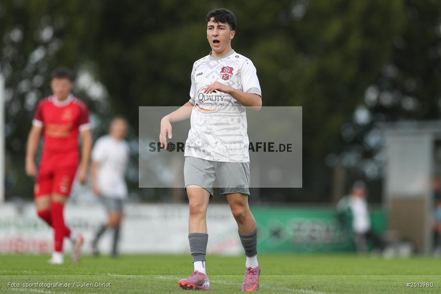sport, action, TSV Pflaumheim, TSV, Sportgelände, SpVgg Hösbach-Bahnhof, SPG, Pflaumheim, Fussball, Bezirksliga Unterfranken West, BFV, 28.09.2025, 11. Spieltag - Bild-ID: 2512980