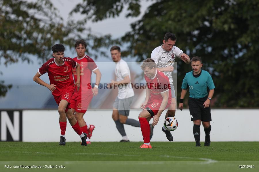 sport, action, TSV Pflaumheim, TSV, Sportgelände, SpVgg Hösbach-Bahnhof, SPG, Pflaumheim, Fussball, Bezirksliga Unterfranken West, BFV, 28.09.2025, 11. Spieltag - Bild-ID: 2512984
