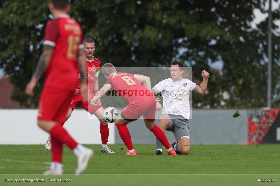 sport, action, TSV Pflaumheim, TSV, Sportgelände, SpVgg Hösbach-Bahnhof, SPG, Pflaumheim, Fussball, Bezirksliga Unterfranken West, BFV, 28.09.2025, 11. Spieltag - Bild-ID: 2512985