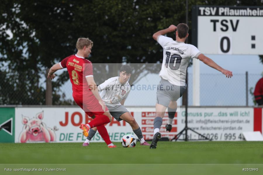 sport, action, TSV Pflaumheim, TSV, Sportgelände, SpVgg Hösbach-Bahnhof, SPG, Pflaumheim, Fussball, Bezirksliga Unterfranken West, BFV, 28.09.2025, 11. Spieltag - Bild-ID: 2512995
