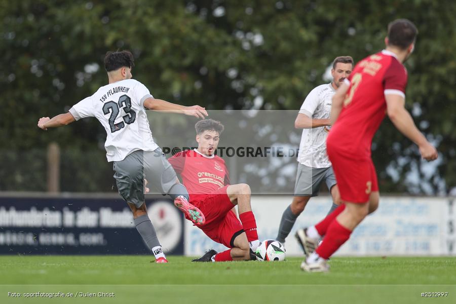 sport, action, TSV Pflaumheim, TSV, Sportgelände, SpVgg Hösbach-Bahnhof, SPG, Pflaumheim, Fussball, Bezirksliga Unterfranken West, BFV, 28.09.2025, 11. Spieltag - Bild-ID: 2512997
