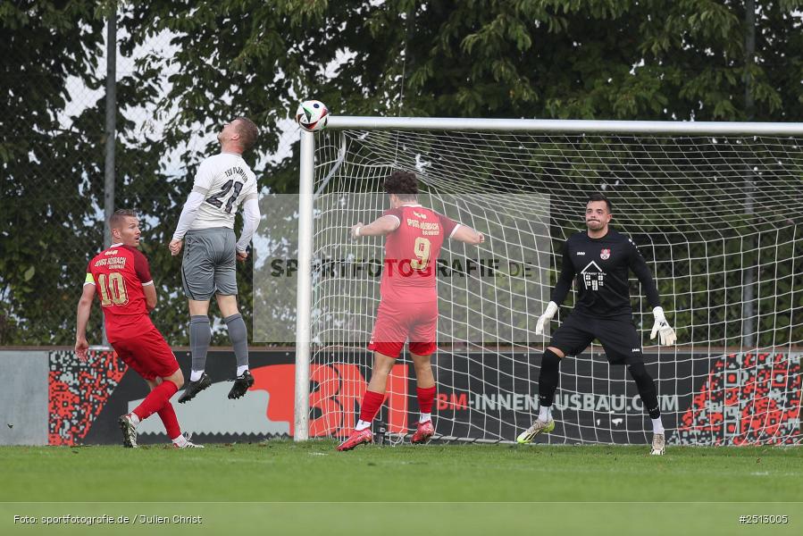 sport, action, TSV Pflaumheim, TSV, Sportgelände, SpVgg Hösbach-Bahnhof, SPG, Pflaumheim, Fussball, Bezirksliga Unterfranken West, BFV, 28.09.2025, 11. Spieltag - Bild-ID: 2513005