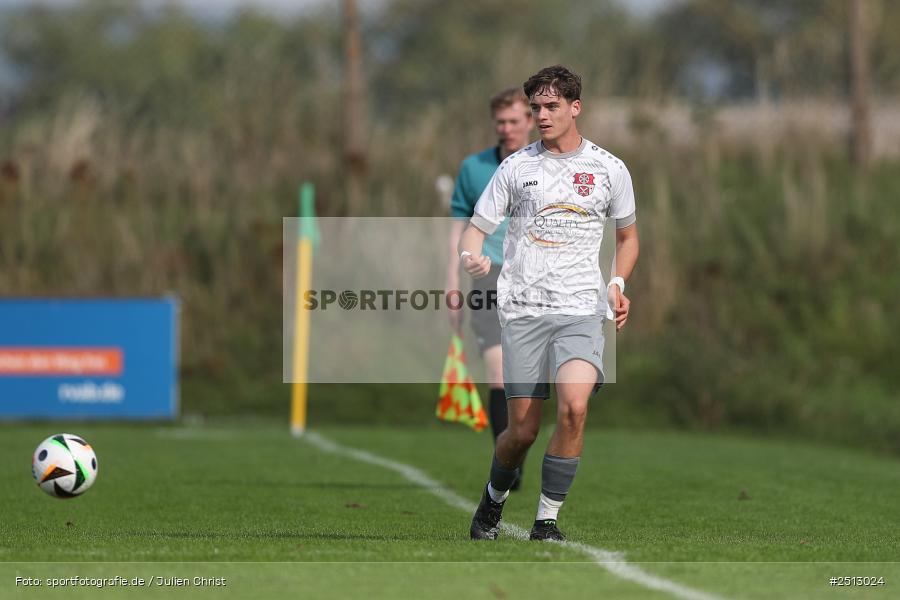 sport, action, TSV Pflaumheim, TSV, Sportgelände, SpVgg Hösbach-Bahnhof, SPG, Pflaumheim, Fussball, Bezirksliga Unterfranken West, BFV, 28.09.2025, 11. Spieltag - Bild-ID: 2513024