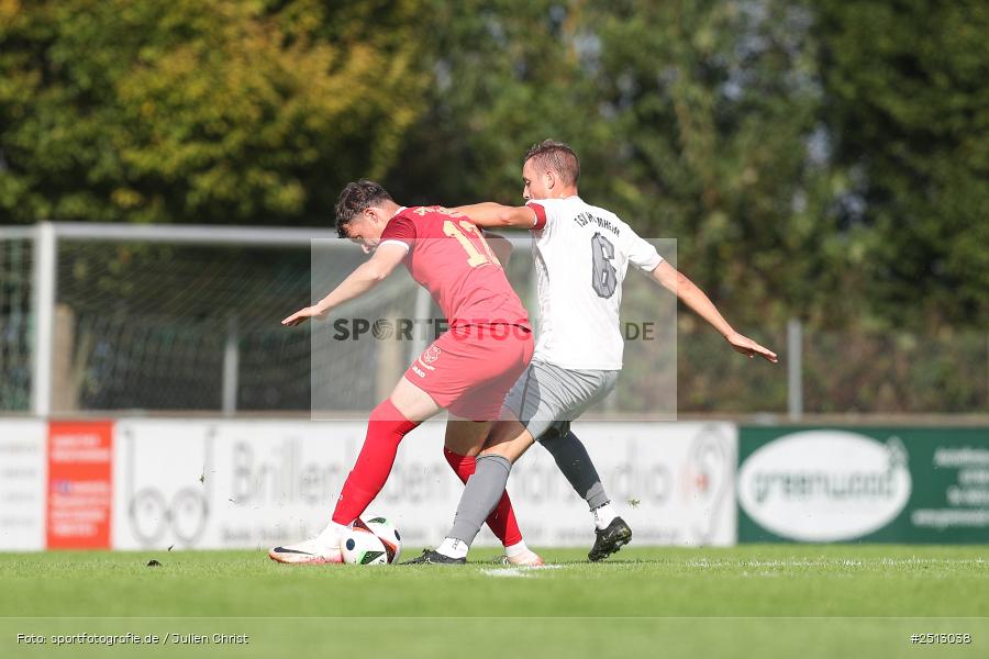 sport, action, TSV Pflaumheim, TSV, Sportgelände, SpVgg Hösbach-Bahnhof, SPG, Pflaumheim, Fussball, Bezirksliga Unterfranken West, BFV, 28.09.2025, 11. Spieltag - Bild-ID: 2513038