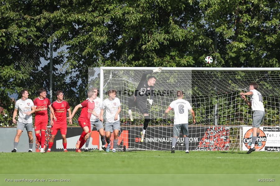 sport, action, TSV Pflaumheim, TSV, Sportgelände, SpVgg Hösbach-Bahnhof, SPG, Pflaumheim, Fussball, Bezirksliga Unterfranken West, BFV, 28.09.2025, 11. Spieltag - Bild-ID: 2513047