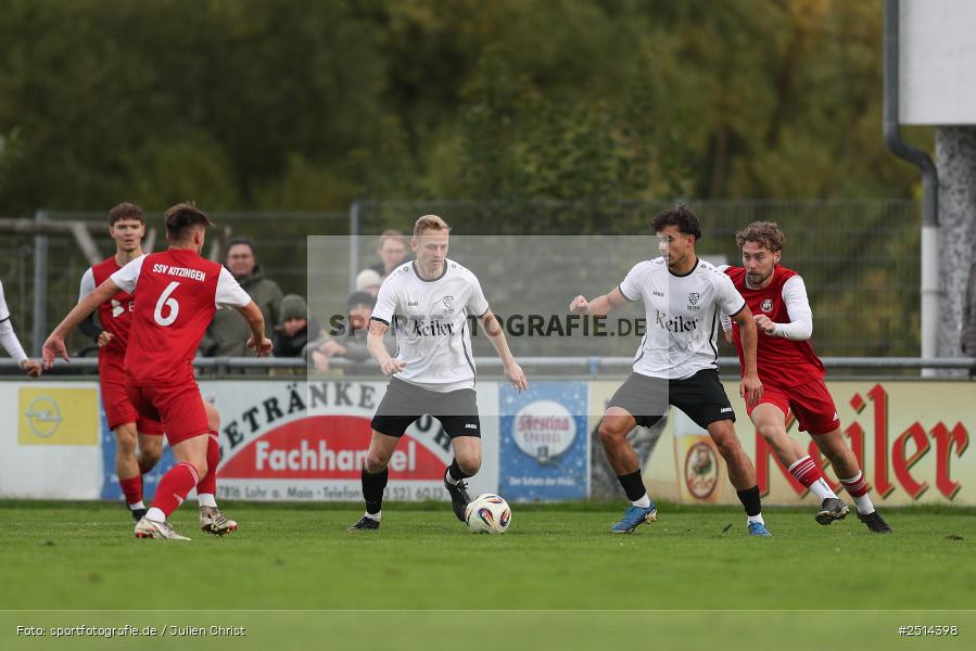 sport, action, TSV Lohr, Sportgelände, SSV Kitzingen, Lohr am Main, Fussball, Bezirksliga Unterfranken West, BFV, 12. Spieltag, 05.10.2025 - Bild-ID: 2514398