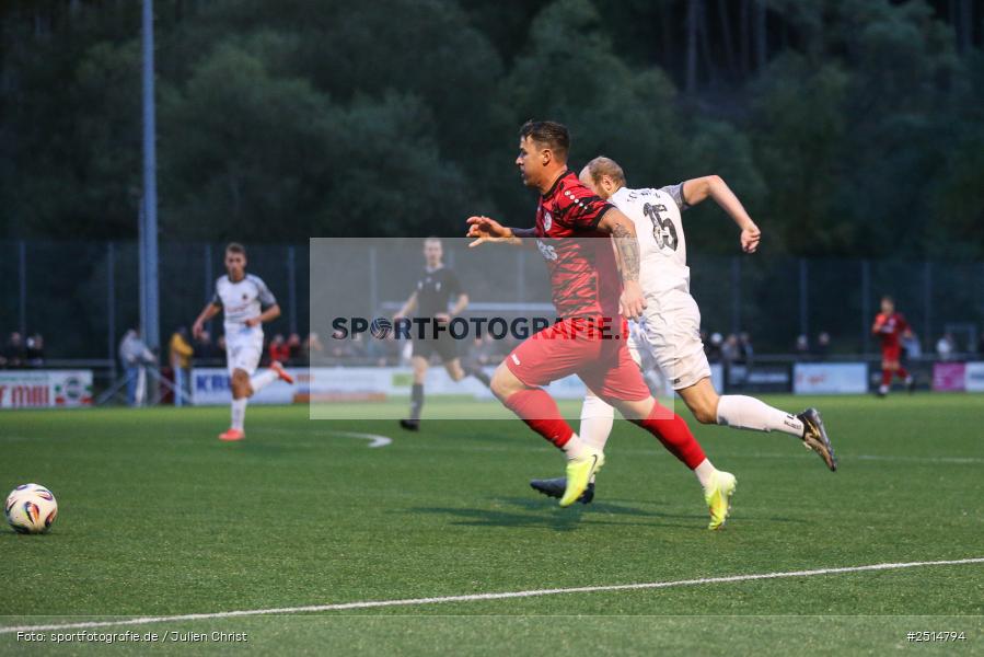 sport, action, TuS Frammersbach, TUS, Landesliga Nordwest, Fussball, Fuhrmann Arena, Frammersbach, FCF, BFV, 15. Spieltag, 10.10.2025, 1. FC Fuchsstadt - Bild-ID: 2514794