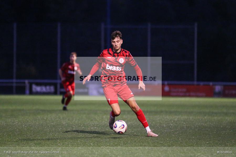 sport, action, TuS Frammersbach, TUS, Landesliga Nordwest, Fussball, Fuhrmann Arena, Frammersbach, FCF, BFV, 15. Spieltag, 10.10.2025, 1. FC Fuchsstadt - Bild-ID: 2514806