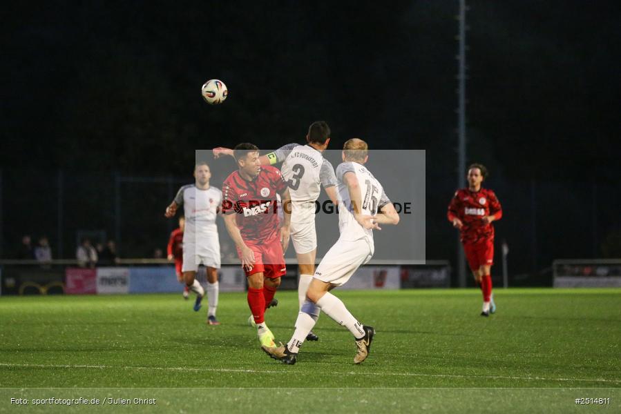 sport, action, TuS Frammersbach, TUS, Landesliga Nordwest, Fussball, Fuhrmann Arena, Frammersbach, FCF, BFV, 15. Spieltag, 10.10.2025, 1. FC Fuchsstadt - Bild-ID: 2514811