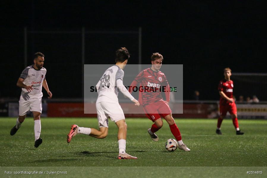 sport, action, TuS Frammersbach, TUS, Landesliga Nordwest, Fussball, Fuhrmann Arena, Frammersbach, FCF, BFV, 15. Spieltag, 10.10.2025, 1. FC Fuchsstadt - Bild-ID: 2514815
