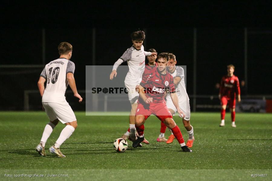 sport, action, TuS Frammersbach, TUS, Landesliga Nordwest, Fussball, Fuhrmann Arena, Frammersbach, FCF, BFV, 15. Spieltag, 10.10.2025, 1. FC Fuchsstadt - Bild-ID: 2514827