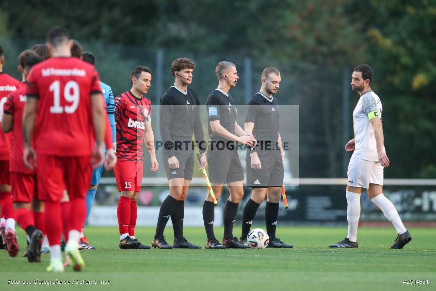 sport, action, TuS Frammersbach, TUS, Landesliga Nordwest, Fussball, Fuhrmann Arena, Frammersbach, FCF, BFV, 15. Spieltag, 10.10.2025, 1. FC Fuchsstadt - Bild-ID: 2514831