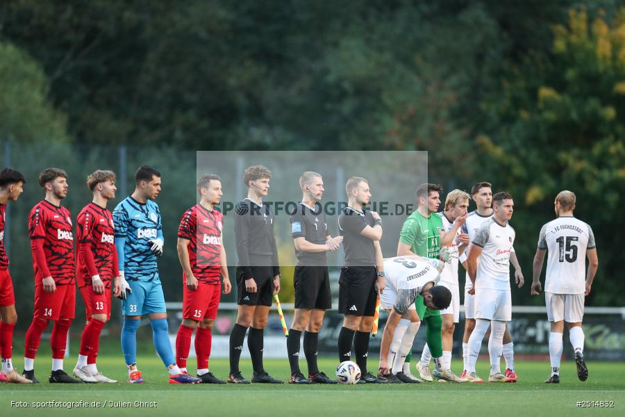 sport, action, TuS Frammersbach, TUS, Landesliga Nordwest, Fussball, Fuhrmann Arena, Frammersbach, FCF, BFV, 15. Spieltag, 10.10.2025, 1. FC Fuchsstadt - Bild-ID: 2514832