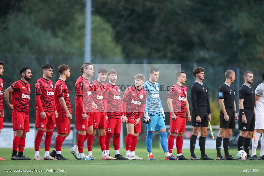 sport, action, TuS Frammersbach, TUS, Landesliga Nordwest, Fussball, Fuhrmann Arena, Frammersbach, FCF, BFV, 15. Spieltag, 10.10.2025, 1. FC Fuchsstadt - Bild-ID: 2514834