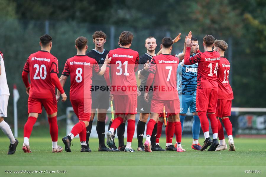 sport, action, TuS Frammersbach, TUS, Landesliga Nordwest, Fussball, Fuhrmann Arena, Frammersbach, FCF, BFV, 15. Spieltag, 10.10.2025, 1. FC Fuchsstadt - Bild-ID: 2514836