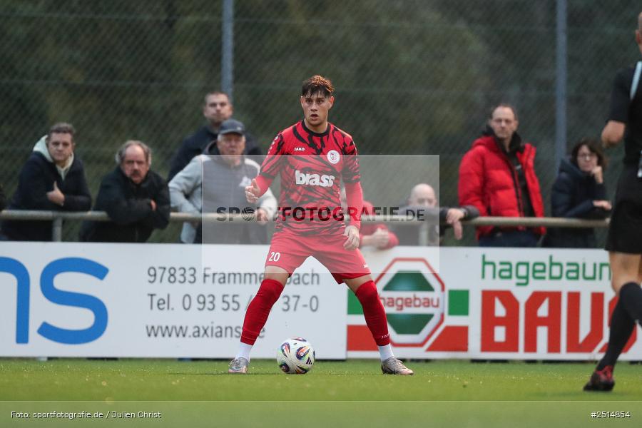 sport, action, TuS Frammersbach, TUS, Landesliga Nordwest, Fussball, Fuhrmann Arena, Frammersbach, FCF, BFV, 15. Spieltag, 10.10.2025, 1. FC Fuchsstadt - Bild-ID: 2514854