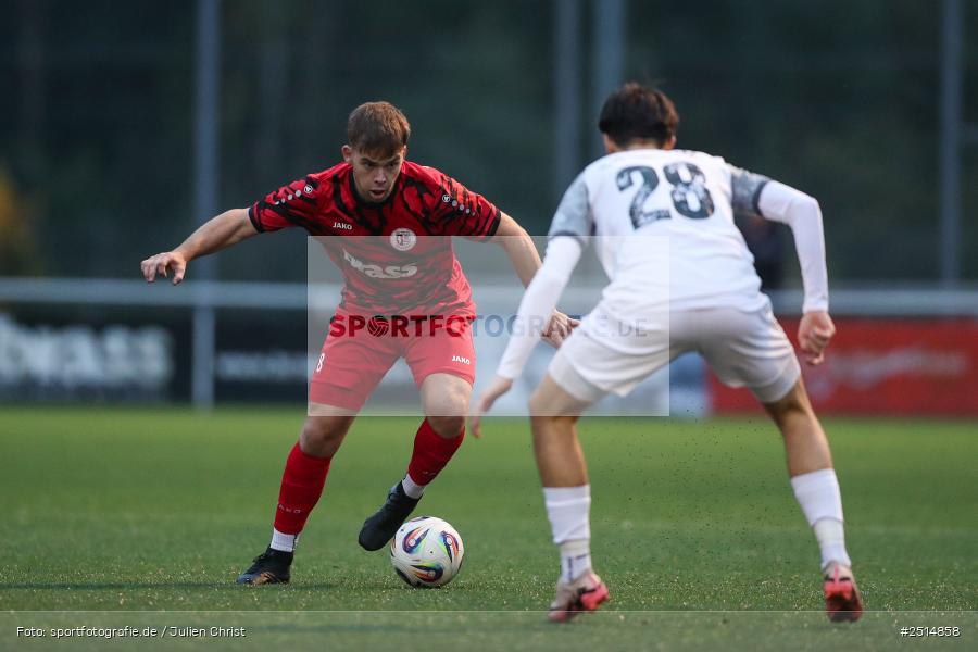 sport, action, TuS Frammersbach, TUS, Landesliga Nordwest, Fussball, Fuhrmann Arena, Frammersbach, FCF, BFV, 15. Spieltag, 10.10.2025, 1. FC Fuchsstadt - Bild-ID: 2514858