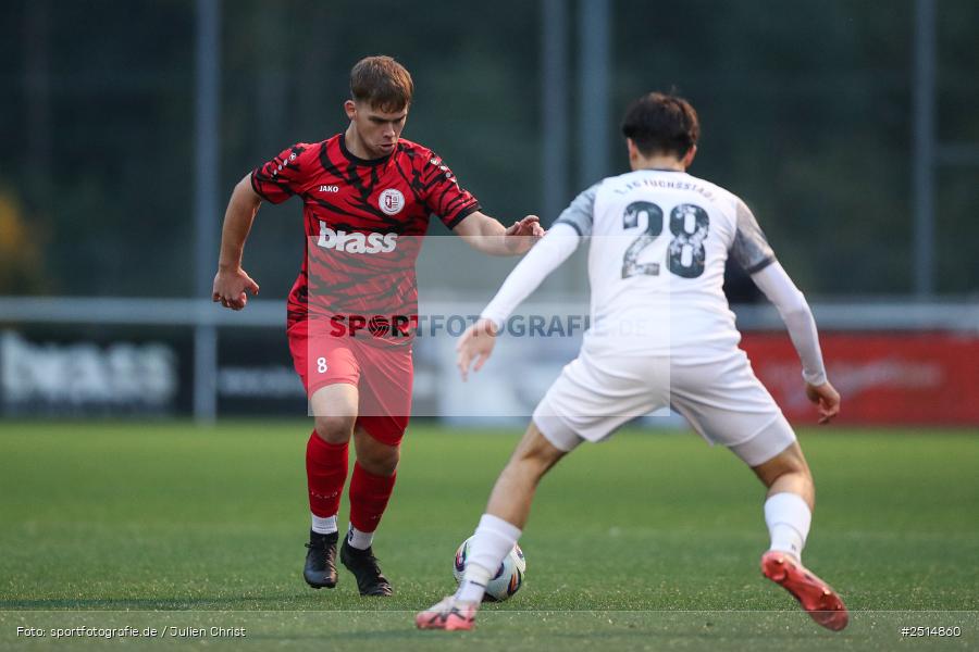 sport, action, TuS Frammersbach, TUS, Landesliga Nordwest, Fussball, Fuhrmann Arena, Frammersbach, FCF, BFV, 15. Spieltag, 10.10.2025, 1. FC Fuchsstadt - Bild-ID: 2514860