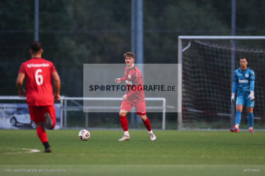 sport, action, TuS Frammersbach, TUS, Landesliga Nordwest, Fussball, Fuhrmann Arena, Frammersbach, FCF, BFV, 15. Spieltag, 10.10.2025, 1. FC Fuchsstadt - Bild-ID: 2514863