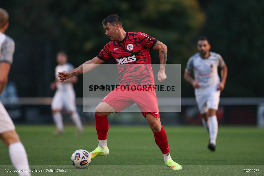 sport, action, TuS Frammersbach, TUS, Landesliga Nordwest, Fussball, Fuhrmann Arena, Frammersbach, FCF, BFV, 15. Spieltag, 10.10.2025, 1. FC Fuchsstadt - Bild-ID: 2514877