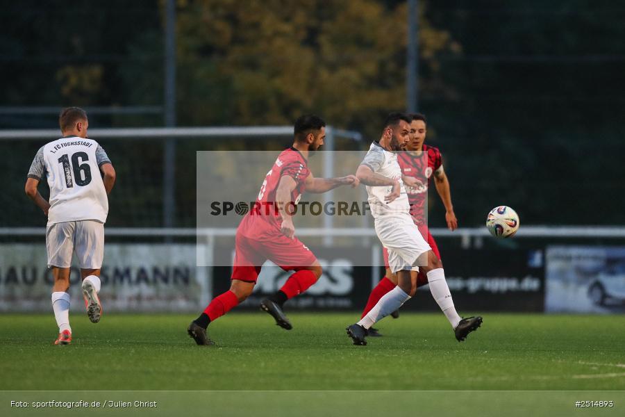 sport, action, TuS Frammersbach, TUS, Landesliga Nordwest, Fussball, Fuhrmann Arena, Frammersbach, FCF, BFV, 15. Spieltag, 10.10.2025, 1. FC Fuchsstadt - Bild-ID: 2514893