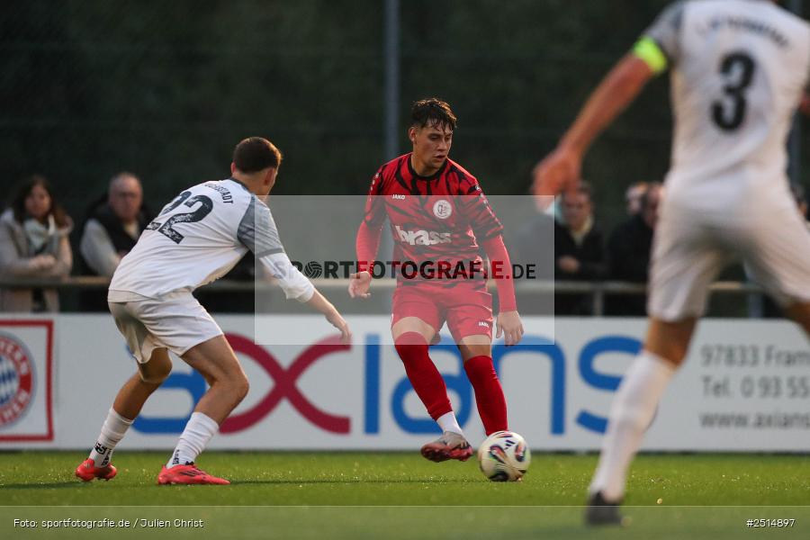sport, action, TuS Frammersbach, TUS, Landesliga Nordwest, Fussball, Fuhrmann Arena, Frammersbach, FCF, BFV, 15. Spieltag, 10.10.2025, 1. FC Fuchsstadt - Bild-ID: 2514897