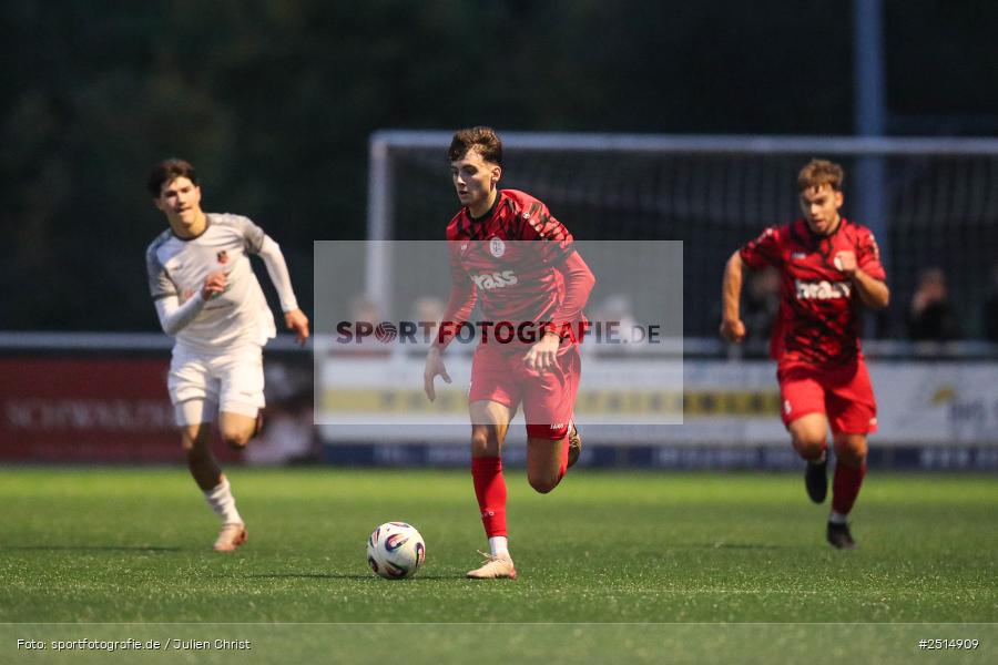 sport, action, TuS Frammersbach, TUS, Landesliga Nordwest, Fussball, Fuhrmann Arena, Frammersbach, FCF, BFV, 15. Spieltag, 10.10.2025, 1. FC Fuchsstadt - Bild-ID: 2514909
