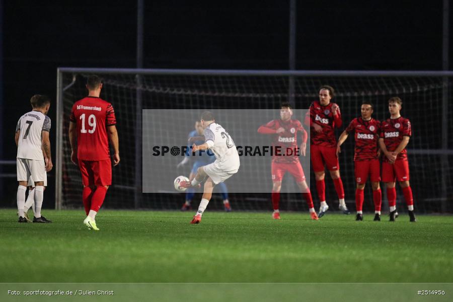 sport, action, TuS Frammersbach, TUS, Landesliga Nordwest, Fussball, Fuhrmann Arena, Frammersbach, FCF, BFV, 15. Spieltag, 10.10.2025, 1. FC Fuchsstadt - Bild-ID: 2514956