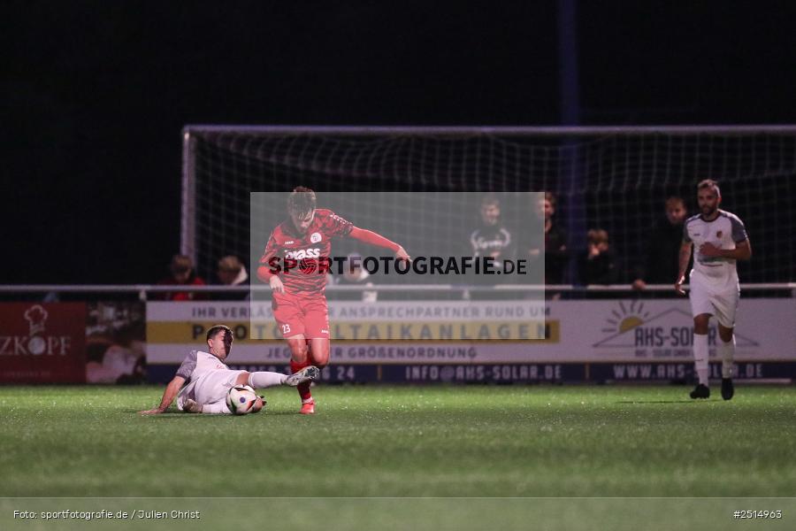 sport, action, TuS Frammersbach, TUS, Landesliga Nordwest, Fussball, Fuhrmann Arena, Frammersbach, FCF, BFV, 15. Spieltag, 10.10.2025, 1. FC Fuchsstadt - Bild-ID: 2514963