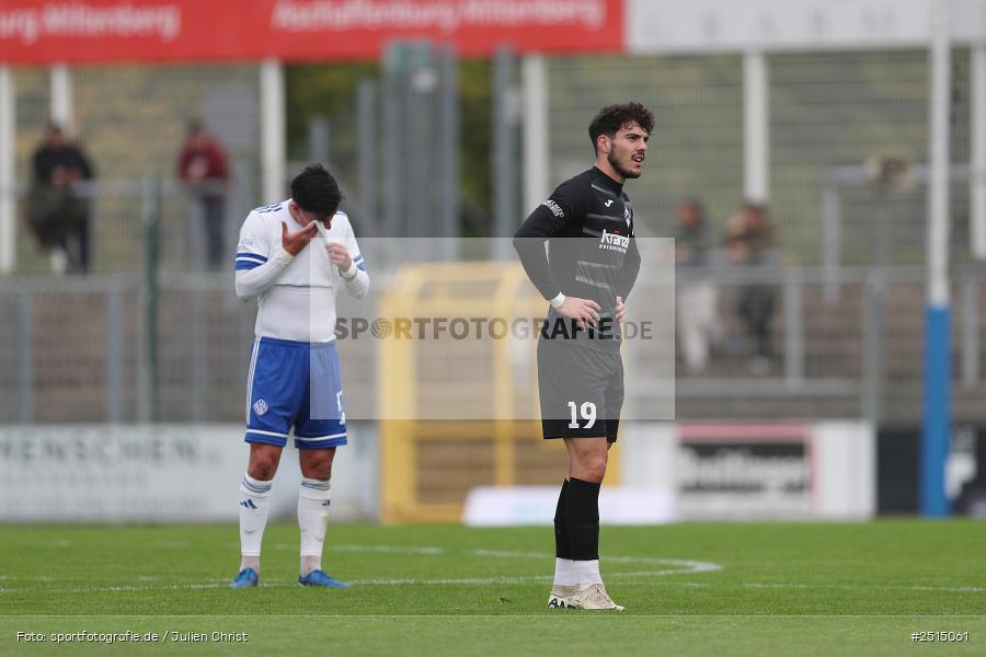 Stadion am Schönbusch, Aschaffenburg, 11.10.2025, sport, action, BFV, 13. Spieltag, Fussball, Regionalliga Bayern, FVI, SVA, FV Illertissen, SV Viktoria Aschaffenburg - Bild-ID: 2515061