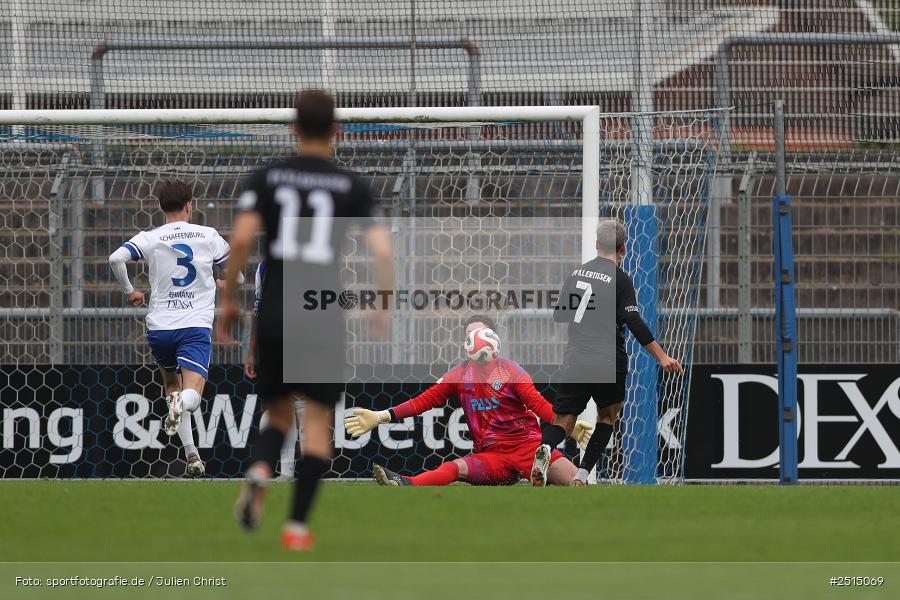 Stadion am Schönbusch, Aschaffenburg, 11.10.2025, sport, action, BFV, 13. Spieltag, Fussball, Regionalliga Bayern, FVI, SVA, FV Illertissen, SV Viktoria Aschaffenburg - Bild-ID: 2515069