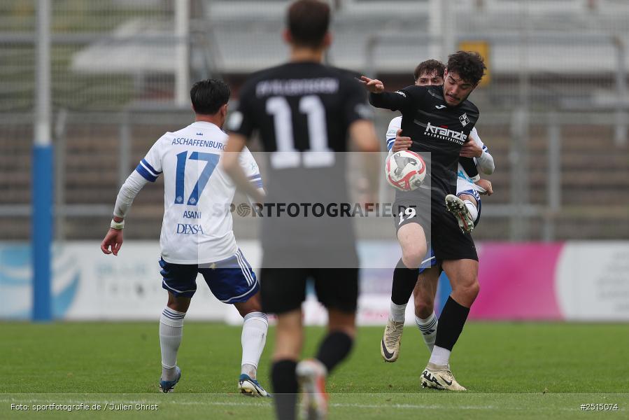 Stadion am Schönbusch, Aschaffenburg, 11.10.2025, sport, action, BFV, 13. Spieltag, Fussball, Regionalliga Bayern, FVI, SVA, FV Illertissen, SV Viktoria Aschaffenburg - Bild-ID: 2515074