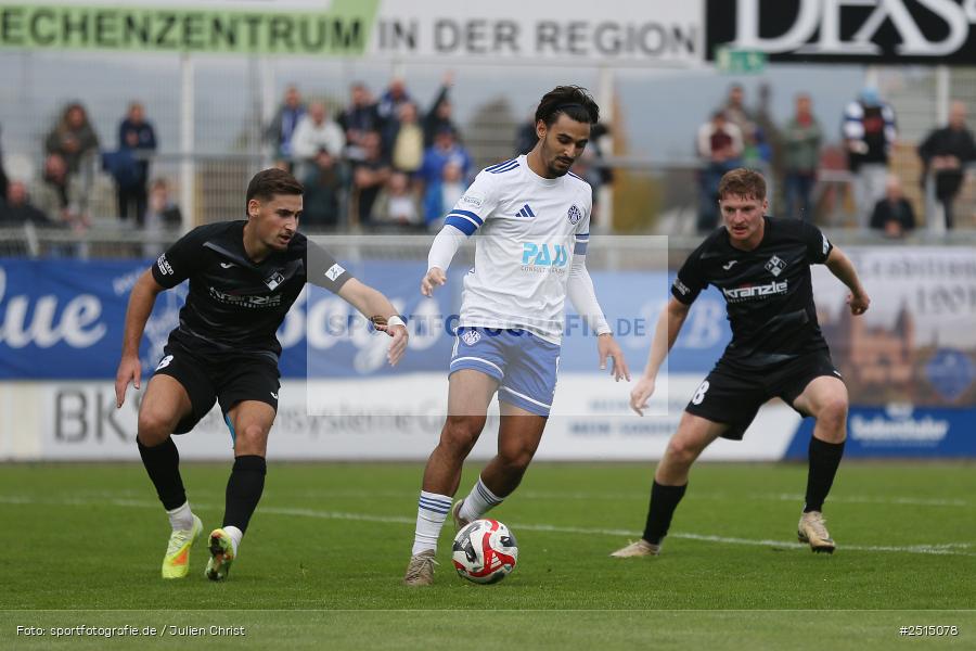 Stadion am Schönbusch, Aschaffenburg, 11.10.2025, sport, action, BFV, 13. Spieltag, Fussball, Regionalliga Bayern, FVI, SVA, FV Illertissen, SV Viktoria Aschaffenburg - Bild-ID: 2515078