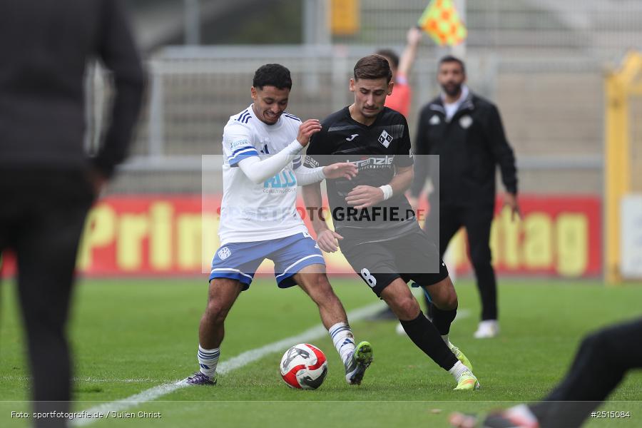 Stadion am Schönbusch, Aschaffenburg, 11.10.2025, sport, action, BFV, 13. Spieltag, Fussball, Regionalliga Bayern, FVI, SVA, FV Illertissen, SV Viktoria Aschaffenburg - Bild-ID: 2515084