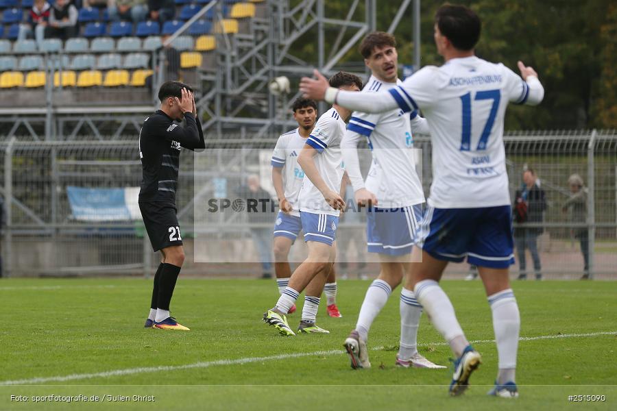 Stadion am Schönbusch, Aschaffenburg, 11.10.2025, sport, action, BFV, 13. Spieltag, Fussball, Regionalliga Bayern, FVI, SVA, FV Illertissen, SV Viktoria Aschaffenburg - Bild-ID: 2515090