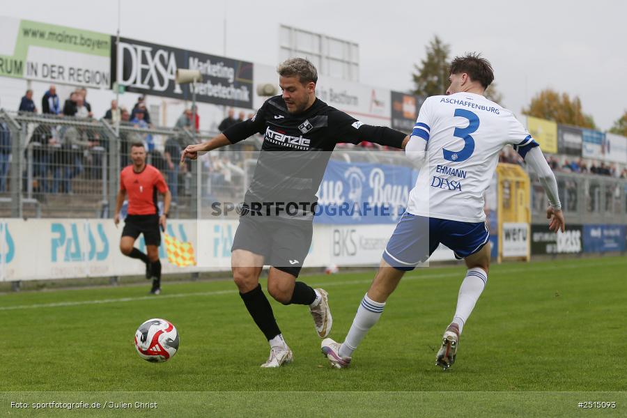 Stadion am Schönbusch, Aschaffenburg, 11.10.2025, sport, action, BFV, 13. Spieltag, Fussball, Regionalliga Bayern, FVI, SVA, FV Illertissen, SV Viktoria Aschaffenburg - Bild-ID: 2515093