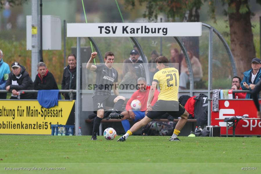 sport, action, TSV Karlburg, TSV Eisingen, Landesliga Nordwest, Karlburg, KAR, Fussball, Fundamentum Sportpark, EIS, BFV, 15. Spieltag, 11.10.2025 - Bild-ID: 2515157