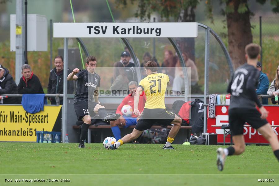 sport, action, TSV Karlburg, TSV Eisingen, Landesliga Nordwest, Karlburg, KAR, Fussball, Fundamentum Sportpark, EIS, BFV, 15. Spieltag, 11.10.2025 - Bild-ID: 2515158