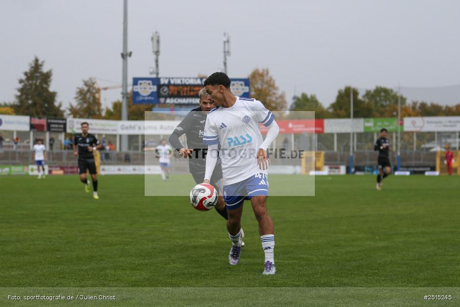 sport, action, Stadion am Schönbusch, SVA, SV Viktoria Aschaffenburg, Regionalliga Bayern, Fussball, FVI, FV Illertissen, BFV, Aschaffenburg, 13. Spieltag, 11.10.2025 - Bild-ID: 2515245